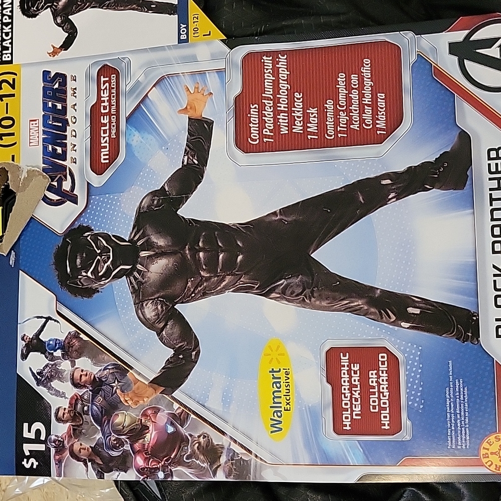 Black panther kids costume